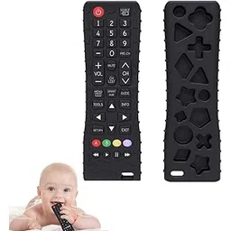 NEOUTH Baby Teether Toys Soft Remote Control Shape Teething Toy for Babies Silicone Chew Toy Teething Relief Early Educational Sensory Toys for Infants 3-24 Months-picture-24