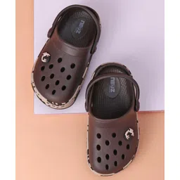 Neoz Casual Clogs Logo Desgin - Brown (Button Color May Vary)-picture-24