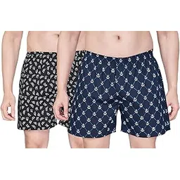 nermosa Men's Cotton Printed Regular Boxer Shorts | Pack of 2-picture-25