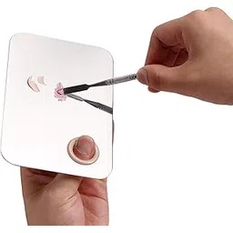 nesa NESA® Pro Salon Stainless Steel Cosmetic Makeup Palette Spatula Mixing Tool (Rectangular)-picture-42