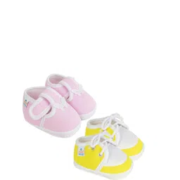 NESKA MODA 3 To 12 Months Infant Booty Combo 2 Pair Baby Skin Friendly Cotton Butterfly Booties-picture-33