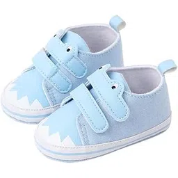neska moda 6 To 12 Months Baby Boys & Girls Canvas Double Hook & Loop Closure Booties (Blue) - BT5161-picture-55