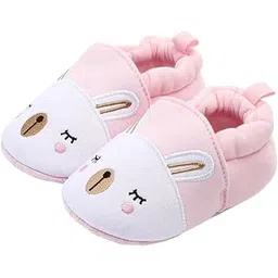 neska moda 6 To 12 Months Baby Boys & Girls Slip-On Closure Cotton Booties (Pink) - BT5065-picture-21