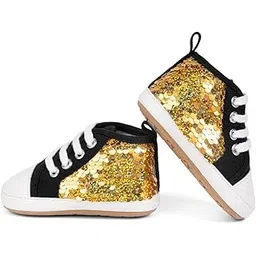 neska moda 6 to 12 Months Baby Boys & Girls Synthetic Leather Shoes,Infant Non Slip Lace Booties-BT4563-picture-19