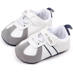 neska moda 6 to 12 Months Baby Boys & Girls Synthetic Leather Shoes,Infant Non Slip Velcro Booties-BT4512-picture-36