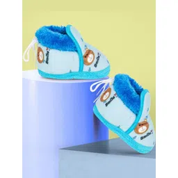 NESKA MODA 6 To 12 Months Baby Boys & Girls Velvet Baby Booties-picture-35