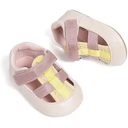 neska moda 6 to 12 Months Baby Boys Synthetic Leather Shoes,Infant Non Slip Sole Velcro Booties-BT4531-picture-30