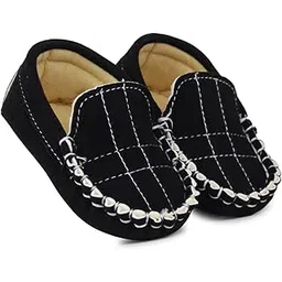 neska moda 6 To 12 Months Baby Boys Synthetic Leather/Suede Loafer Booties -BT1274-picture-19