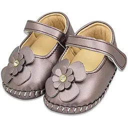 neska moda 6 To 12 Months Baby Girls Synthetic Leather/Rexine Floral Baby Sandal Booties -BT1216-picture-18