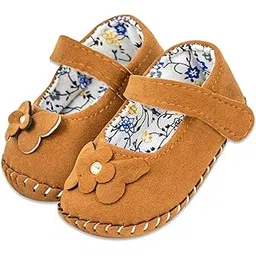 neska moda 6 To 12 Months Baby Girls Synthetic Leather/Rexine Floral Baby Sandal Booties -BT1220-picture-49