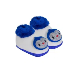 NESKA MODA 6 To 12 Months Infants Velvet Slip On Penguine Face Baby Booties-picture-34