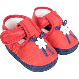 neska moda Baby Girls Satin Sandal Booties For 6 To 12 Months (Red,Dark Blue) -BT711-picture-24