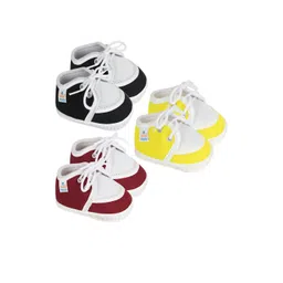 NESKA MODA Baby Girls Set Of 3 Pair Belly booties-picture-39