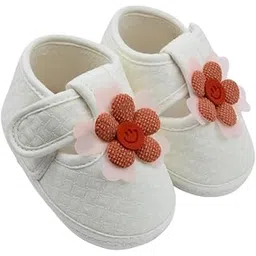 neska moda Baby Girls Soft Cotton Floral Velcro Belly Sandal/Booties For 6to 12 Months/12 to 18 Months/18 to 24 Months-BT4915-picture-30