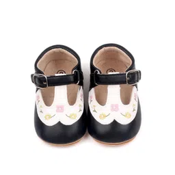 NESKA MODA Girls Floral Velcro Closing Booties-picture-23