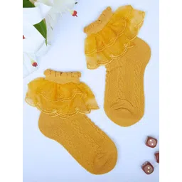 NESKA MODA Girls Frill Lace Ankle-Length Socks-picture-20