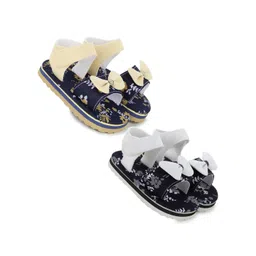 NESKA MODA Girls Printed Open Toe Flats-picture-24