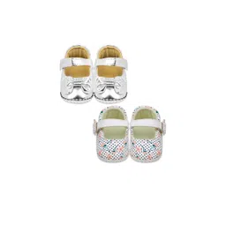 NESKA MODA Girls Silver Cotton Booties-picture-41