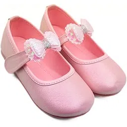 neska moda Girls Synthetic Leather Ballerinas/Belly Sandal - Sparkly Sandal with Sequined Bow - BT3536-picture-36