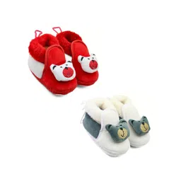 NESKA MODA Kids Pack of 2 Cotton Booties-picture-28