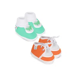 NESKA MODA Kids Pack Of 2 Cotton Booties-picture-22