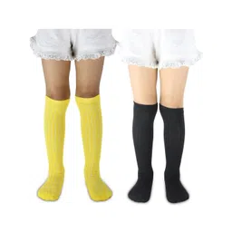 NESKA MODA Kids Pack of 2 Knee Length Socks-image-33