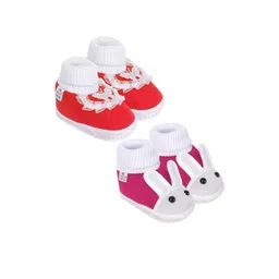 NESKA MODA Kids Pair Of 2 Cotton Booties-picture-21