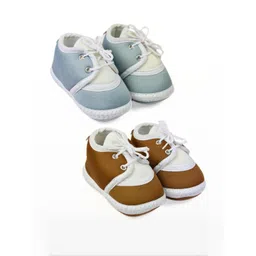 NESKA MODA Kids-Unisex Grey Cotton Booties-picture-13