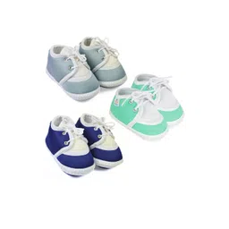 NESKA MODA Kids-Unisex Grey Cotton Booties-picture-15