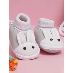 NESKA MODA Pack Of 1 pair Unisex Kids Cotton Booties-picture-41