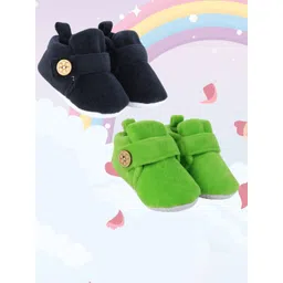 NESKA MODA Pack Of 2 Kids Cotton Casual Booties-picture-29