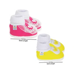 NESKA MODA Pink Cotton Booties image 5