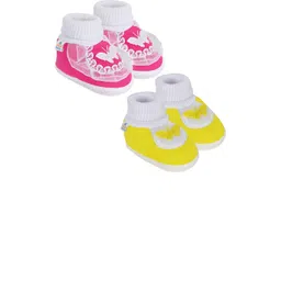 NESKA MODA Pink Cotton Booties image 1