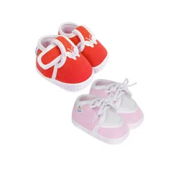 NESKA MODA Red Cotton Booties-picture-45