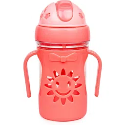 neska moda Twin Handle With Silicon Straw Drinking Sippy Cup/Sipper For Toddler/Kids-250 Ml-picture-12
