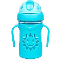 neska moda Twin Handle With Silicon Straw Drinking Sippy Cup/Sipper For Toddler/Kids-250 Ml-picture-12