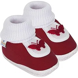 neska moda Unisex Baby Booties For 6 to 12 Months (Maroon)-BT85-picture-32