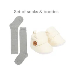 NESKA MODA Unisex Kids Cotton Booties-picture-38