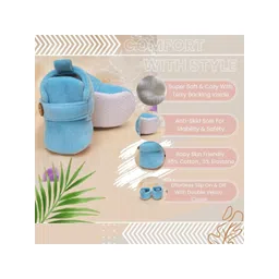 NESKA MODA Unisex Kids Cotton Booties image 3