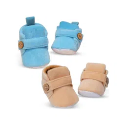 NESKA MODA Unisex Kids Cotton Booties image 1