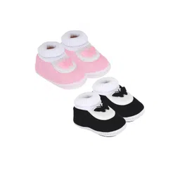 NESKA MODA Unisex Kids Pack of 2 Cotton Booties-picture-16
