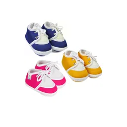 NESKA MODA Unisex Kids Pack of 3 Cotton Booties-picture-36