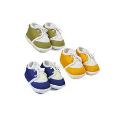 NESKA MODA Unisex Kids Pack of 3 Cotton Booties-picture-38