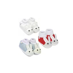 NESKA MODA Unisex Kids Pack of 3 Cotton Rabbit Booties-picture-40
