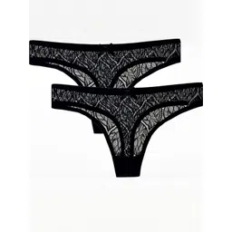 NESKA MODA Women Pack OF 2 Hipster Lace Panty-picture-10