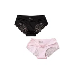 NESKA MODA Women Pack Of 2 Self Design Hipster Briefs-picture-15