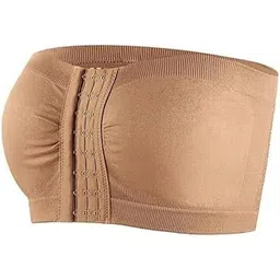 neska moda Women Sports Non Padded Bra, Front Closure, Strapless Bra-Size- S (Beige)-STK338-picture-27