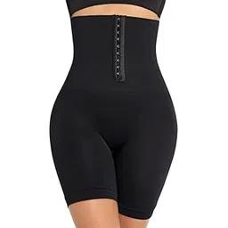 neska moda Women's Abdominal Shapewear Shorts with Adjustable Belly and Thigh Slimming High Waist Body Shaper with a Loop and Front hook-STK422-picture-17