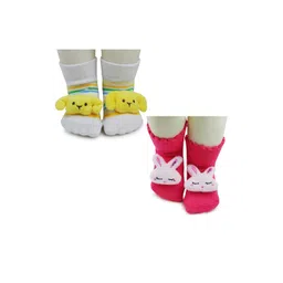 NESKA MODA Yellow Ankle Length Socks-picture-29