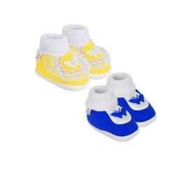 NESKA MODA Yellow Cotton Booties-picture-42